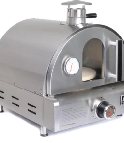 MAPZ-SS 12000 BTU Multi-Fuel Countertop Table Top Stainless Steel Portable Outdoor Cooking Kitchen Backyard Propane Gas Pizza Making Baking Oven Roasting Grill - Pizza Stone Included