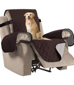 H.VERSAILTEX Reversible Quilted Recliner Covers Recliner Chair Cover Water Resistant Furniture Protector Washable Couch Cover with Elastic Straps