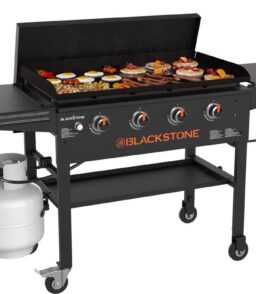 Blackstone Original Outdoor Griddle 4-Burner 36 inch Flat Top Grill With Hard Cover - Black