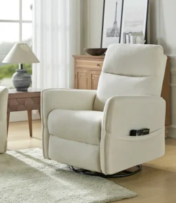Chris Swivel Rocker Recliner with Two Side Pockets