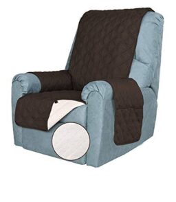 TOMORO 100% Waterproof Recliner Chair Cover for Dogs. Kids and Pets - Non Slip Quilted Sofa Slipcover Furniture Protector with 5 Storage Pockets.