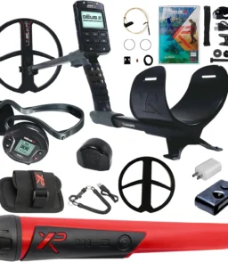 Fast Multi Frequency Metal Detector with 11'' FMF Search Coil and MI-6 Pinpointer. Black