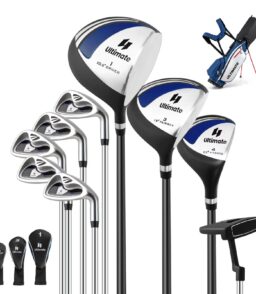 Costway Men's Complete Golf Club Set 10 Pieces With 460cc Alloy Driver