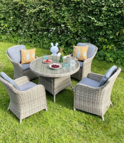 4 Seater Round Table Imperial Dining Set
